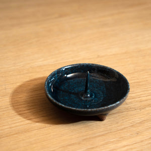 1匁～5匁用 陶器燭台 ブルー